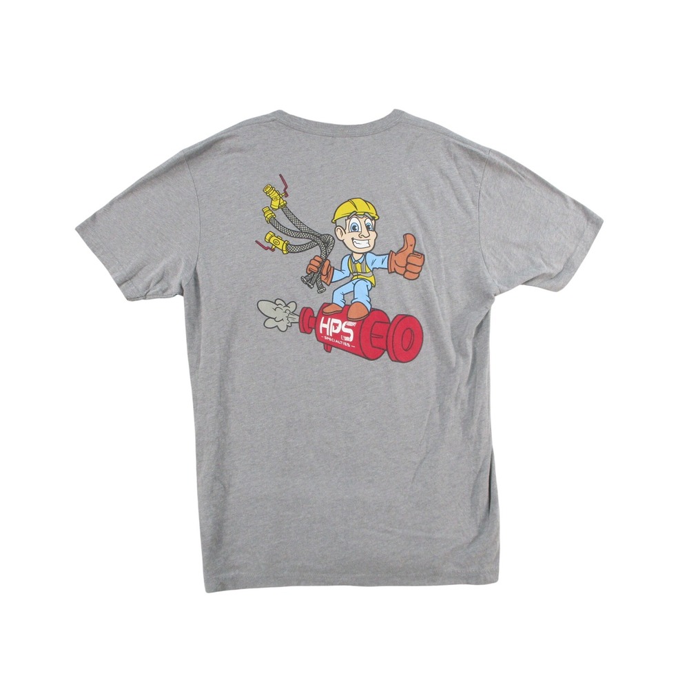 Next Level HPS Specialties Graphic T-Shirt Mens Large Gray Short Sleeve Tee